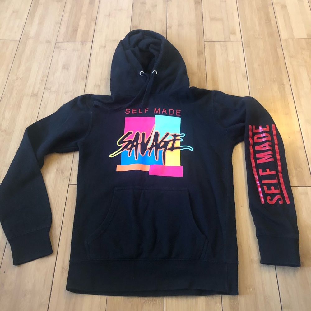 Self Made Savage Hoodie Sweater Sz JR. Medium